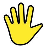 Hand With Fingers Splayed SVG Icon